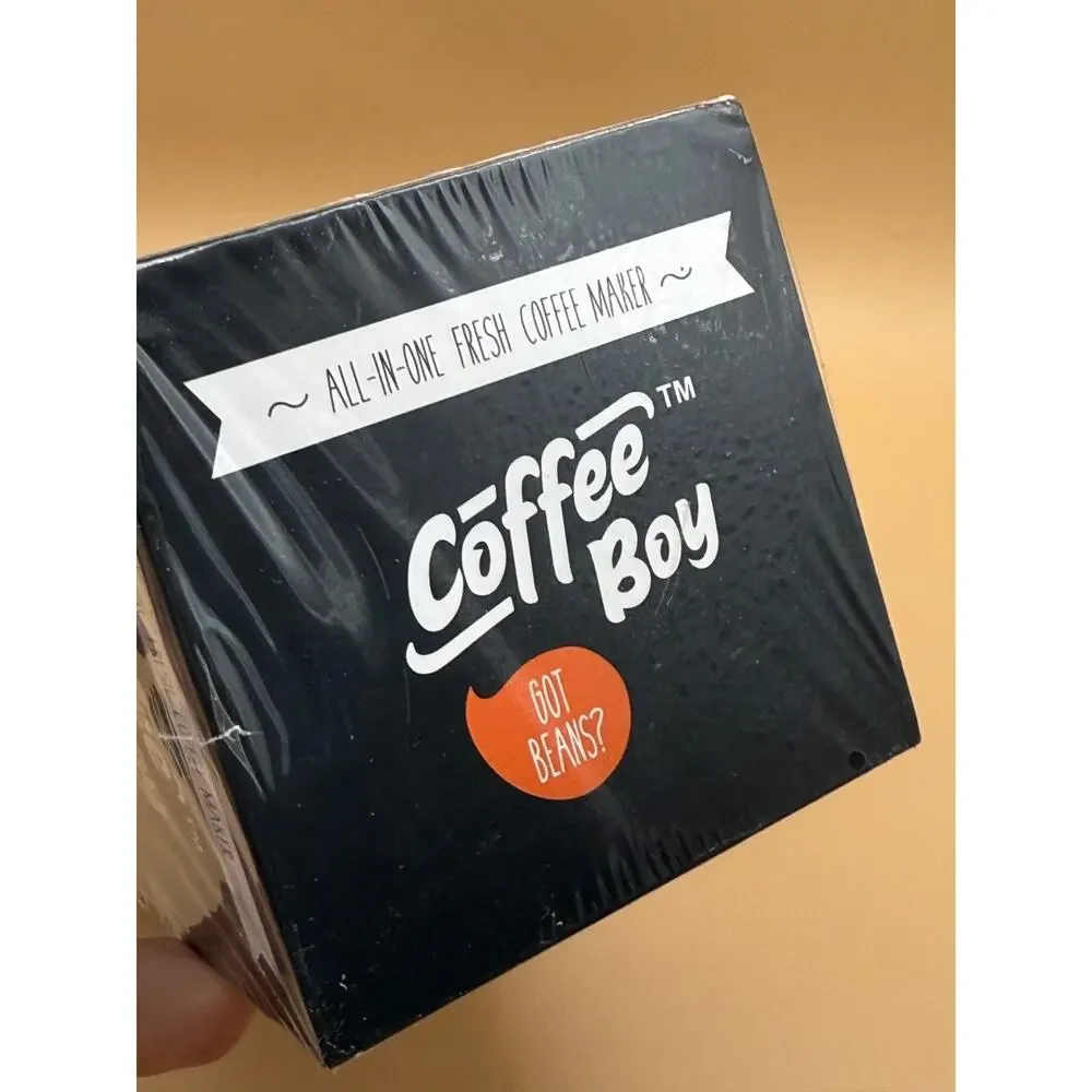 ☕ Coffee Boy All-In-One Fresh Coffee Maker Travel Grinder Cup NEW Sealed